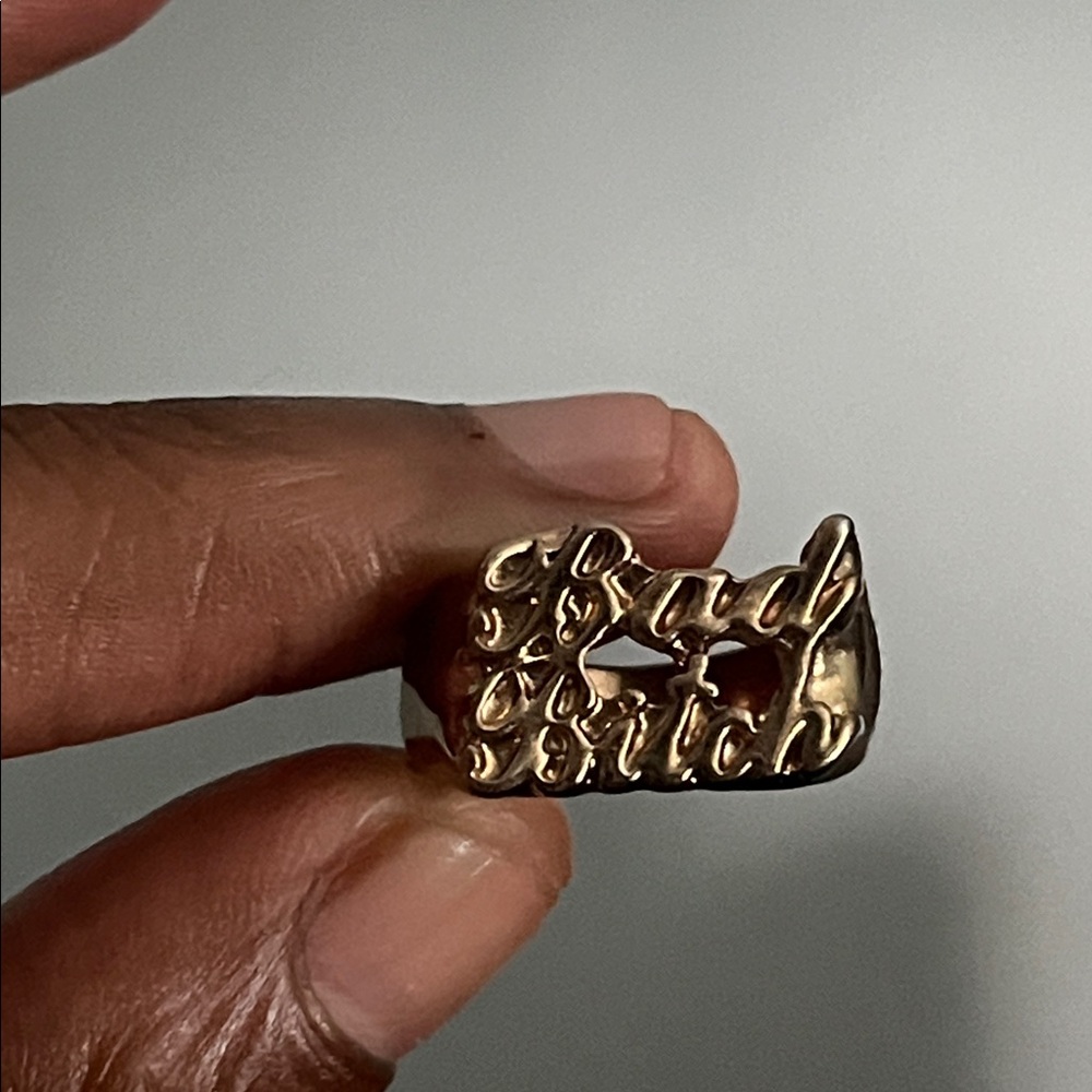 Baddie (Bad Girl) Gold Statement Ring